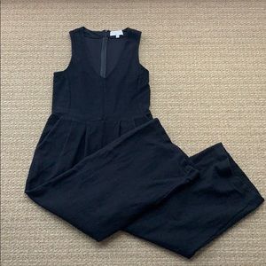 Madewell Texture & Thread Black Wide Leg Jumpsuit